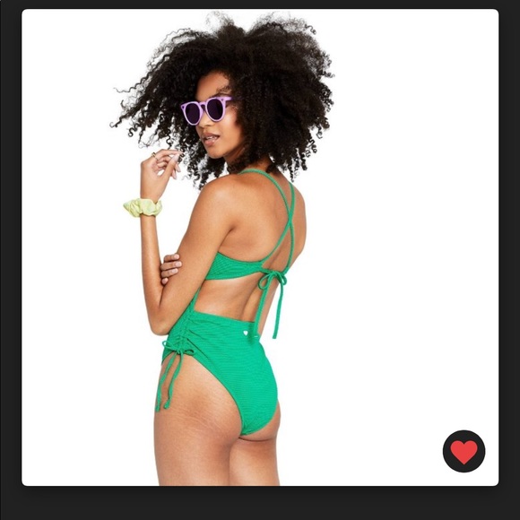 Stoney Clover Lane x Target Deep V Green One Piece - Picture 2 of 10